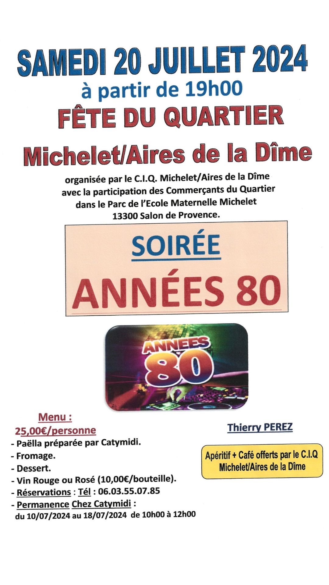 Fête du Quartier Michelet/Aires de la Dîme