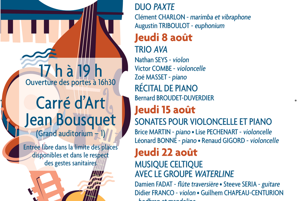 Concert de l’Association des Anciens Elèves du Conservatoire de Nîmes – Août 2024