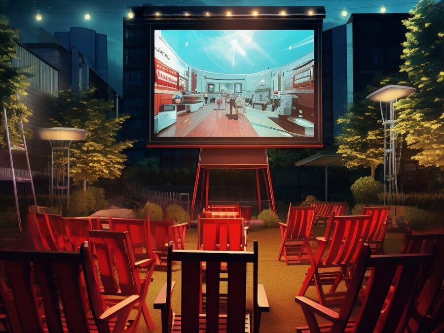 Cinéma en plein air à Biscarrosse Ville