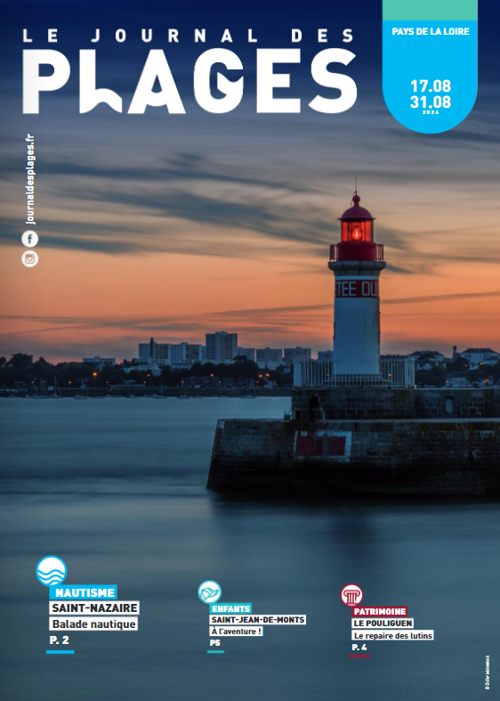 Couverture du Journal des Plages Pays de la loire 3 au 17 août